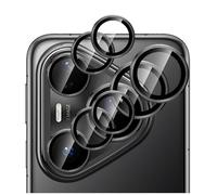 GIOPUEY 2 Pezzi Pellicola Fotocamera Compatibile con Huawei Pura 80 PRO, [Protezione Completa][Doppia Protezione] Metallo + Vetro Temperato, Protezione Fotocamera - Black