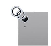 GIOPUEY 2 Pezzi Pellicola Fotocamera Compatibile con iPad Air M2 11 inch/13 inch 2024, [Protezione Completa] Metallo + Vetro Temperato, Protezione Fotocamera - Diamond Bling Blue