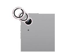 GIOPUEY 2 Pezzi Pellicola Fotocamera Compatibile con iPad Air M2 11 inch/13 inch 2024, [Protezione Completa] Metallo + Vetro Temperato, Protezione Fotocamera - Diamond Bling Pink