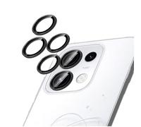 GIOPUEY 2 Pezzi Pellicola Fotocamera Compatibile con Oppo Reno 16FS, [Protezione Completa][Doppia Protezione] Metallo + Vetro Temperato, Protezione Fotocamera - Black