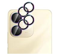 GIOPUEY 2 Pezzi Pellicola Fotocamera Compatibile con Realme Note 70T, [Protezione Completa][Doppia Protezione] Metallo + Vetro Temperato, Protezione Fotocamera - Colorful