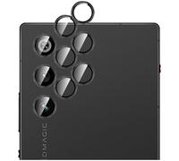 GIOPUEY 2 Pezzi Pellicola Fotocamera Compatibile con REDMAGIC 10 Air, [Protezione Completa][Doppia Protezione] Metallo + Vetro Temperato, Protezione Fotocamera - Black