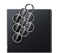 GIOPUEY 2 Pezzi Pellicola Fotocamera Compatibile con Samsung Galaxy Z Trifold, [Protezione Completa][Doppia Protezione] Metallo + Vetro Temperato, Protezione Fotocamera - Silver