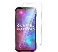GIOPUEY [2 Pezzi Vetro Temperato Compatibile con OUKITEL WP33 PRO, Vetro ad Alta Trasmittanza, Resistente ai Graffi, Cover Compatibile, Pellicola Prottetiva per OUKITEL WP33 PRO