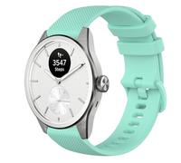 GIOPUEY 20mm Cinturini Compatibile con Withings ScanWatch 2 42mm/Nova 42mm, Morbido Silicone Cinturino [Resistente all'Usura] [Traspirante] - Green