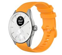 GIOPUEY 20mm Cinturini Compatibile con Withings ScanWatch 2 42mm/Nova 42mm, Morbido Silicone Cinturino [Resistente all'Usura] [Traspirante] - Yellow