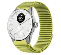 GIOPUEY 20mm Cinturini Compatibile con Withings ScanWatch 2 42mm/Nova 42mm, Nylon Traspirante Sport Loop Cinturino in Morbido Nylon Intrecciato Strap Band - Green
