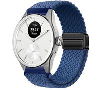 GIOPUEY 20mm Cinturini Magnetica Compatibile con Withings ScanWatch 2 42mm/Nova 42mm, Cinturino in Morbido Nylon Intrecciato [Unisex] [Traspirante] - Blue