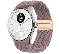 GIOPUEY 20mm Cinturini Magnetica Compatibile con Withings ScanWatch 2 42mm/Nova 42mm, Cinturino in Morbido Nylon Intrecciato [Unisex] [Traspirante] - Purple