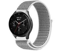 GIOPUEY 20mm Nylon Cinturini Compatibile con Hama Smartwatch 8900 1,43, Traspirante Sport Loop Cinturino in Morbido Nylon Intrecciato, Donne Uomo - Grey