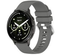 GIOPUEY 22mm 18mm Cinturini Compatibile con Garmin Venu 4 41mm 45mm, Morbido Silicone Cinturino [Resistente all'Usura] [Traspirante] - Dark Grey