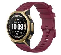 GIOPUEY 22mm 20mm Cinturini Compatibile con Amazfit T-Rex 3 PRO 48mm/T-Rex 3 PRO 44mm, Morbido Silicone Cinturino [Resistente all'Usura] [Traspirante] - Dark Red