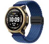 GIOPUEY 22mm 20mm Cinturini Magnetica Compatibile con Amazfit T-Rex 3 PRO 48mm/T-Rex 3 PRO 44mm, Cinturino in Morbido Nylon Intrecciato [Unisex] [Traspirante] - Blue