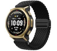 GIOPUEY 22mm 20mm Cinturini Magnetica Compatibile con Amazfit T-Rex 3 PRO 48mm/T-Rex 3 PRO 44mm, Cinturino in Morbido Nylon Intrecciato [Unisex] [Traspirante] - Black
