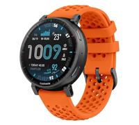GIOPUEY 22mm Cinturini Compatibile con Amazfit Active Max/Balance 2/Bip6/Bip5/Cheetah, Morbido silicone Cinturino [Resistente All'usura] [Traspirante] - Orange