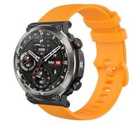 GIOPUEY 22mm Cinturini Compatibile con Blackview W50 Pro/W90 PRO, Morbido Silicone Cinturino [Resistente all'Usura] [Traspirante] - Yellow