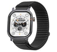 GIOPUEY 22mm Cinturini Compatibile con Kospet Pulse, Nylon Traspirante Sport Loop Cinturino in Morbido Nylon Intrecciato Strap Band - Black
