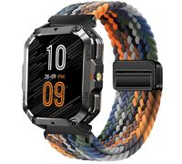 GIOPUEY 22mm Cinturini Magnetica Compatibile con Blackview W60/W70 Pro/W80 PRO, Cinturino in Morbido Nylon Intrecciato [Unisex] [Traspirante] - Colourful