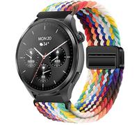 GIOPUEY 22mm Cinturini Magnetica Compatibile con Hama Smartwatch 9000/7010/6910/5000, Cinturino in Morbido Nylon Intrecciato [Unisex] [Traspirante] - Colourful-B