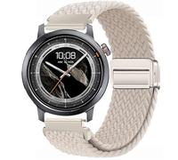 GIOPUEY 22mm Cinturini Magnetica Compatibile con Kospet Orb, Cinturino in Morbido Nylon Intrecciato [Unisex] [Traspirante] - Beige