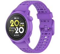 GIOPUEY 22mm Correas Compatible con COROS Pace 4/Apex 4 42mm/Pace Pro/Pace3/Apex-Pro/2 PRO, Suave silicona La Correa [Resistente al Desgaste] [Transpirable] Pulsera - Purple