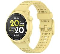 GIOPUEY 22mm Correas Compatible con COROS Pace 4/Apex 4 42mm/Pace Pro/Pace3/Apex-Pro/2 PRO, Suave silicona La Correa [Resistente al Desgaste] [Transpirable] Pulsera - Yellow
