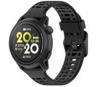 GIOPUEY 22mm Correas Compatible con COROS Pace 4/Apex 4 42mm/Pace Pro/Pace3/Apex-Pro/2 PRO, Suave silicona La Correa [Resistente al Desgaste] [Transpirable] Pulsera - Black