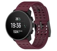 GIOPUEY 22mm Correas Compatible con SUUNTO Vertical 2/Vertical/Race 2/Race/Race-S, Suave silicona La Correa [Resistente al Desgaste] [Transpirable] Pulsera - Wine Red