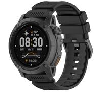 GIOPUEY 24mm Cinturini Compatibile con COROS NOMAD/COROS APEX 4 46mm, Morbido silicone Cinturino [Resistente All'usura] [Traspirante] - Black