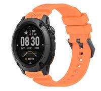 GIOPUEY 24mm Cinturini Compatibile con COROS Nomad, Morbido Silicone Cinturino [Resistente all'Usura] [Traspirante] - Orange