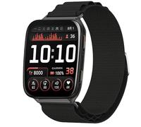 GIOPUEY 24mm Cinturini Compatibile con Garmin Venu X1, Cinturino in Morbido Nylon Intrecciato [Unisex] - Black