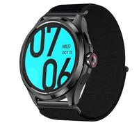 GIOPUEY 24mm Cinturini Compatibile con TicWatch PRO 5, Cinturino in Morbido Nylon Intrecciato [Unisex] [Traspirante] - Black