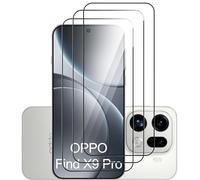 GIOPUEY [3 Pezzi Vetro Temperato Compatibile con Oppo Find X9 PRO, Vetro ad Alta Trasmittanza, Resistente ai Graffi, Protezione Totale, Pellicola Prottetiva