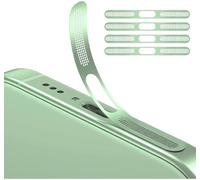 GIOPUEY Adesivo Antipolvere a Rete per iPhone 17, 4 Pezzi Altoparlante di Protezione Integrato e Porta di Ricarica, Anti Dust - Green