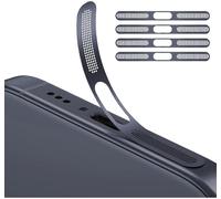 GIOPUEY Adesivo Antipolvere a Rete per iPhone 17 PRO Max, 4 Pezzi Altoparlante di Protezione Integrato e Porta di Ricarica, Anti Dust - Blue