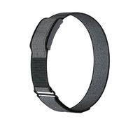 GIOPUEY Bicefale Cinturini Compatibile con Amazfit Helio Strap, Cinturino in Morbido Nylon Intrecciato Elasticità Regolabile [Unisex] [Traspirante] - Black/Grey
