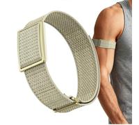 GIOPUEY Bicefale Cinturini Compatibile con Polar Loop Strap, Cinturino in Morbido Nylon Intrecciato Elasticità Regolabile [Unisex] [Traspirante] - A-Beige