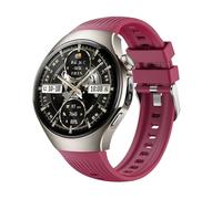 GIOPUEY Bracelet Compatible avec Hua-wei Watch 5 42mm 2025, Souple silicone Sangle Bracelet [Résistant à l'usure] [Respirant] - Dark Red