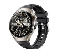 GIOPUEY Bracelet Compatible avec Hua-wei Watch 5 42mm 2025, Souple silicone Sangle Bracelet [Résistant à l'usure] [Respirant] - Black