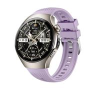 GIOPUEY Bracelet Compatible avec Hua-wei Watch 5 42mm 2025, Souple silicone Sangle Bracelet [Résistant à l'usure] [Respirant] - light purple