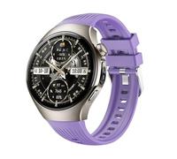 GIOPUEY Bracelet Compatible avec Hua-wei Watch 5 46mm 2025, Souple silicone Sangle Bracelet [Résistant à l'usure] [Respirant] - Purple