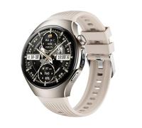 GIOPUEY Bracelet Compatible avec Hua-wei Watch 5 46mm 2025, Souple silicone Sangle Bracelet [Résistant à l'usure] [Respirant] - beige