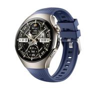 GIOPUEY Bracelet Compatible avec Hua-wei Watch 5 46mm 2025, Souple silicone Sangle Bracelet [Résistant à l'usure] [Respirant] - Navy Blue