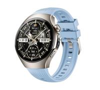 GIOPUEY Bracelet Compatible avec Hua-wei Watch 5 46mm 2025, Souple silicone Sangle Bracelet [Résistant à l'usure] [Respirant] - blue