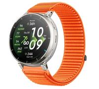GIOPUEY Cinturini Compatibile con Amazfit Active 3 Premium, Nylon Traspirante Sport Loop Cinturino in Morbido Nylon Intrecciato Strap Band - Orange
