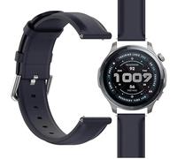 GIOPUEY Cinturini Compatibile con Amazfit Balance 2（2025）, vera pelle Cinturino [Resistente All'usura] [Traspirante] - Navy blue