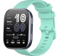 GIOPUEY Cinturini Compatibile con Amazfit Bip 6, 22mm Morbido silicone Cinturino [Resistente All'usura] [Traspirante] - Green