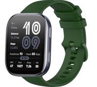GIOPUEY Cinturini Compatibile con Amazfit Bip 6, 22mm Morbido silicone Cinturino [Resistente All'usura] [Traspirante] - Dark Green