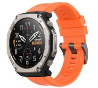 GIOPUEY Cinturini Compatibile con Amazfit T-Rex Ultra 2, Morbido Silicone Cinturino [Resistente all'Usura] [Traspirante] - Orange