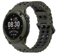 GIOPUEY Cinturini Compatibile con COROS NOMAD, Morbido silicone Cinturino [Resistente All'usura] [Traspirante] - DarkGreen/Black